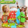 150PCS Magnetic Blocks - Mine Magnet World Forest Animal Set, Magnet Toys Games for Kids Ages 4-6 6-8 8-12, Magnetic Building Blocks for Boys & Girls, STEM Montessori Sensory Toys for Kids Ages 3+ view 4
