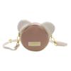 Amamcy Cute Round shape Purse for Girls Women Small Mouse Ear Crossbody Bag Soft Leather Round Purse Cute Wallet Coin Purses view 1
