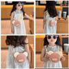 Amamcy Cute Round shape Purse for Girls Women Small Mouse Ear Crossbody Bag Soft Leather Round Purse Cute Wallet Coin Purses view 2