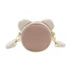 Amamcy Cute Round shape Purse for Girls Women Small Mouse Ear Crossbody Bag Soft Leather Round Purse Cute Wallet Coin Purses view 3