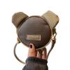 Amamcy Cute Round shape Purse for Girls Women Small Mouse Ear Crossbody Bag Soft Leather Round Purse Cute Wallet Coin Purses view 2