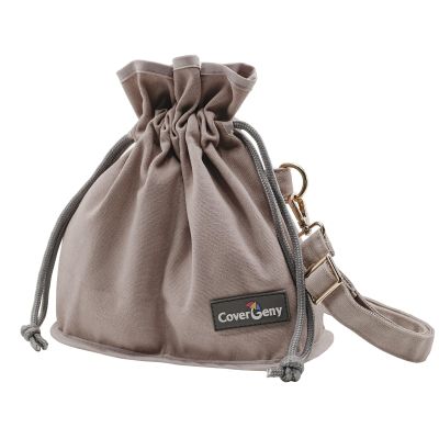 Nature Collection Bag for Rock, Leaf, Pine Cones, Beach Glass, Kids, Teens & Women Canvas Crossbody Treasure Hunting Bag with Drawstring Closure,Sand-Sifting Mesh Bottom & 2 Pockets Dusty Pink