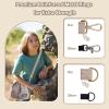 Nature Collection Bag for Rock, Leaf, Pine Cones, Beach Glass, Kids, Teens & Women Canvas Crossbody Treasure Hunting Bag with Drawstring Closure,Sand-Sifting Mesh Bottom & 2 Pockets Dusty Pink view 4