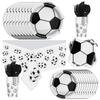 113Pcs Soccer Birthday Party Tableware Supplies Set,Soccer Lovers Party Tableware Set,For Baby Shower Sports Themed Birthday Party Ornamentation view 1