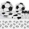 113Pcs Soccer Birthday Party Tableware Supplies Set,Soccer Lovers Party Tableware Set,For Baby Shower Sports Themed Birthday Party Ornamentation view 3