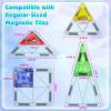 Mini Diamond Texture Magnetic Tiles with Iron Box, 40 PCS Travel Magnetic Tiles, STEM Educational Building Set Construction Toys for Kids Ages 3+, Portable Building Toys for Toddlers, Boys & Girls view 3