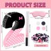 15.7 x 11.5 x 3 Inch Pink Bow Number 2 Pinata,Pink Bow Birthday Decorations, Fillable Hanging Piata with Stick Blindfold Confetti for Girls Boys 2nd Anniversary Party Decorations view 2