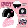 15.7 x 11.5 x 3 Inch Pink Bow Number 2 Pinata,Pink Bow Birthday Decorations, Fillable Hanging Piata with Stick Blindfold Confetti for Girls Boys 2nd Anniversary Party Decorations view 3