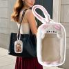 Clear Figure Display Bag - Figure Case | Doll Bag | Dustproof Storage Box | Cartoon Puppy 3D Figurine Displaying Bags | Hangable Collectibles Pouch for Backpack Coin Phone Baby Toy Travel Birthday view 4