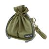 Nature Collection Bag for Rock,Leaf, Pine Cones, Beach Glass, Kids, Teens & Women Canvas Crossbody Treasure Hunting Bag with Drawstring Closure,Sand-Sifting Mesh Bottom & 2 Compartments Army Green view 1