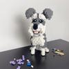 alltogetho Adorable Schnauzer Dog Building Blocks Toy - Micro Mini Size, Ideal for Pet Lovers, and Great as Home Decor & Gift view 2