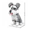 alltogetho Adorable Schnauzer Dog Building Blocks Toy - Micro Mini Size, Ideal for Pet Lovers, and Great as Home Decor & Gift view 4