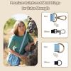 Nature Collection Bag for Rock,Leaf, Pine Cones, Beach Glass, Kids, Teens & Women Canvas Crossbody Treasure Hunting Bag with Drawstring Closure,Sand-Sifting Mesh Bottom & 2 Compartments Gift Blue view 4