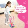 FS Kids Vacuum Toy That Really Works with Lights & Sounds, Pretend Play Toy Vacuum for Toddlers 1-3, Toddler Vacuum Toys for Ages 18M+ Girls, Cleaning Toy with Ball-Popping, Pink view 4