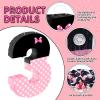 15.7 x 11.5 x 3 Inch Pink Bow Number 3 Pinata,Pink Bow Birthday Decorations, Fillable Hanging Piata with Stick Blindfold Confetti for Girls Boys 3rd Anniversary Party Decorations view 3