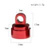T89C 4PCS Machined Alloy Shock Caps Shock Bladder Bottoms Washers Pivot Balls for Slash 2WD 4WD,Blue view 2