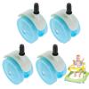 4-Piece Baby Stroll Replacement Wheel, 4 Pieces Stroller Swivel Casters for Baby Tricycle | Smooth Rolling Tricycle Walker Wheels, for Living Room, Outdoor, Travel, Gear, Home Use view 1