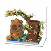 alltogetho Cute Capybara Model Micro Mini Building Block Set with Flowers for Birthday Gifts Decorations Frame Pen Holder & a Gift Filled with Joy view 4