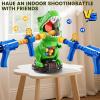 XINNOVEL Movable Dinosaur Shooting for Toys Kids 4-6, Electronic Kids Target Games with 2 Air Pump Guns, LCD Score Record, Sound, 48 Foam Balls, Birthday Gifts for 3 4 5 6 7 8 9 Year Old Boys Girls view 3
