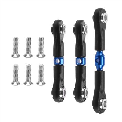 RC Car Upgrade Parts Compatible with Tamiya for TT-02 TT-02T 1/10 RC Car Upgrade Parts Accessories 3Pcs Steering Link Rod Servo Rod