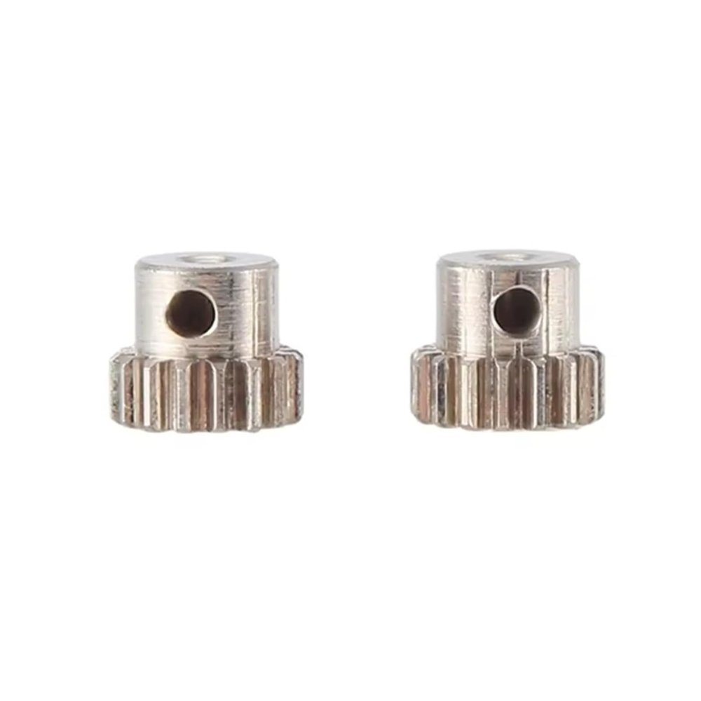 RC Spare Part Compatible with 7075 for Hsp for RGT for Redcat 370 380 390 16T 1/12 1/16 RC Car 2PCS 2.3Mm Shaft Metal Pinion Motor Gear 48DP M0.6 M0.8