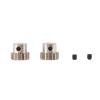 RC Spare Part Compatible with 7075 for Hsp for RGT for Redcat 370 380 390 16T 1/12 1/16 RC Car 2PCS 2.3Mm Shaft Metal Pinion Motor Gear 48DP M0.6 M0.8 view 2