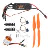 1100KV Brushless Motor Kit with 40A ESC, 9G Micro Servo, and 1060 Propeller for RC Plane Easy Installation, Durable, Full Protection Features view 2