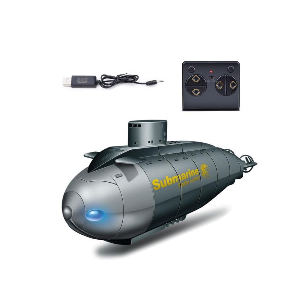 Aetheria Mini RC Submarine 6CH Remote Control Boat Nuclear Submarine Waterproof Diving in Pools, Lake - Indoor & Outdoor Pool, Pond, Bathtub Fun for Adults Blue