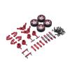 BOQEXSS Rc Car Steering Cup for WLtoys 284131 K979 K989 K999 1/28 Steering Knuckles Tires Steering Link Rod Shock Absorber Kit RC Spare Upgrade Parts(Red) view 1