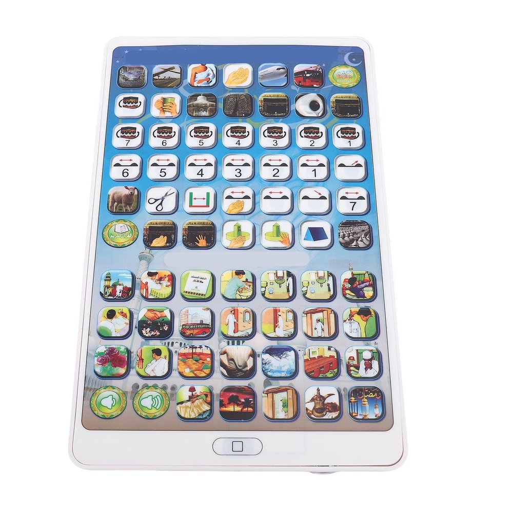 Keenso Kids Educational Tablet with Arabic Malay English Language Learning, Interactive Reading Machine for Children, Suitable for Indoor and Outdoor Use