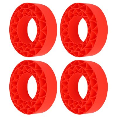 Keenso Customizable Silicone Tire Insertion for SCX10 III 106x42mm 1.9in Tires, Elegant Design, Enhanced Performance for RC Hobbyists (Red)