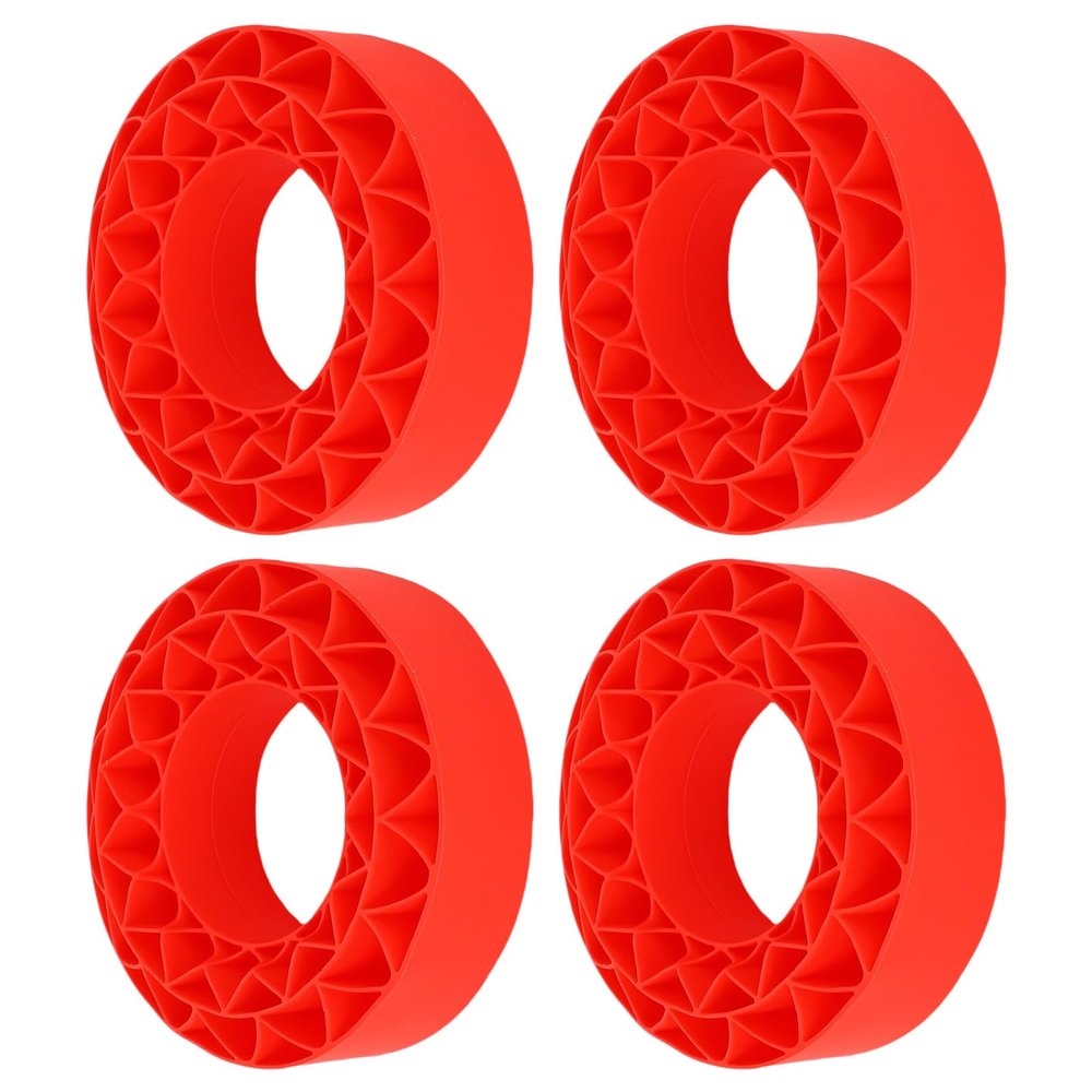 Keenso Customizable Silicone Tire Insertion for SCX10 III 106x42mm 1.9in Tires, Elegant Design, Enhanced Performance for RC Hobbyists (Red)