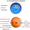 YIHANGG 2.7" Crystal Ball Video Player, Crystal Ball Digital Display, Custom Light-Up Sphere, Personalized Digital Memory DisplayUploadable Videos Photos, Customized Gift(Blue) view 3