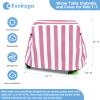 Exokugo Kids Water Table Cover, Outdoor Heavy Duty Durable Waterproof Dustproof Anti-UV Kids Water Play Table Cover, Compatible with Step2 Rain Showers Splash Pond, Pink view 3