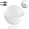 YIHANGG 2.7" Crystal Ball Video Player, Crystal Ball Digital Display, Custom Light-Up Sphere, Personalized Digital Memory DisplayUploadable Videos Photos, Customized Gift(White) view 1