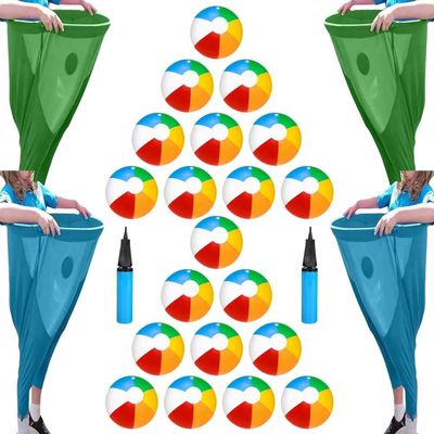 LZTET Granny Pants Yard Game,Gameto Catch Balls with 5 Bouncy and 1 Air Pump,Yard Games Field Family Reunion Game Giant Outdoor Sets for Backyard Gatherings,Parties(Blue2+Green2)