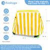 Exokugo Kids Water Table Cover, Outdoor Heavy Duty Durable Waterproof Dustproof Anti-UV Kids Water Play Table Cover, Compatible with Step2 Rain Showers Splash Pond, Yellow view 3