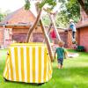Exokugo Kids Water Table Cover, Outdoor Heavy Duty Durable Waterproof Dustproof Anti-UV Kids Water Play Table Cover, Compatible with Step2 Rain Showers Splash Pond, Yellow view 4