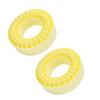 Keenso High Elasticity Silicone Take Insert for RC Tracker Cars - Light Design for Superior Performance (Yellow) view 2