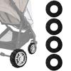 4pcs Baby Stroller Wheel Cover, Pram Strollers Wheel Dustproof Covers, Bassinet Stroller Wheel Noise Reducing Protective, Baby Accessories for Toddler Car view 1