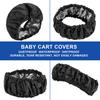 4pcs Baby Stroller Wheel Cover, Pram Strollers Wheel Dustproof Covers, Bassinet Stroller Wheel Noise Reducing Protective, Baby Accessories for Toddler Car view 3