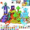 200PCS Magnetic Blocks - Build Mine Magnet World, Magnetic Building Blocks for Kids Ages 4-6 6-8 8-12, STEM Educational Sensory Toys for Boys & Girls, Birthday Toys Gifts for Kids view 1