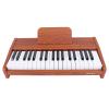 Alomejor 37 Key Piano Keyboard Electronic Organ 37-Key Kids Keyboard with 3 Full Octaves Standard Size Keys Imitation Wood Grain Design Compact Lightweight for Kids Birthday Gift Music view 2