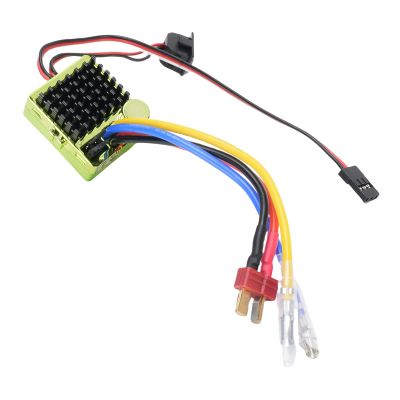 Alomejor Water Proof RC Brushed ESC for 1/10 RC Car Boat, 540 550 750 Motor Compatible, Premium Aluminum Alloy Material, Precise Speed Control, Easy Installation for Hobbyists
