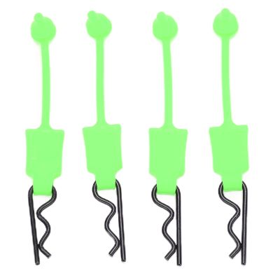 Vomeko 4PCS RC Body Clips Universal Shell Pins for ARRMA Redcat (76mm Zinc Plated Steel) (Green)