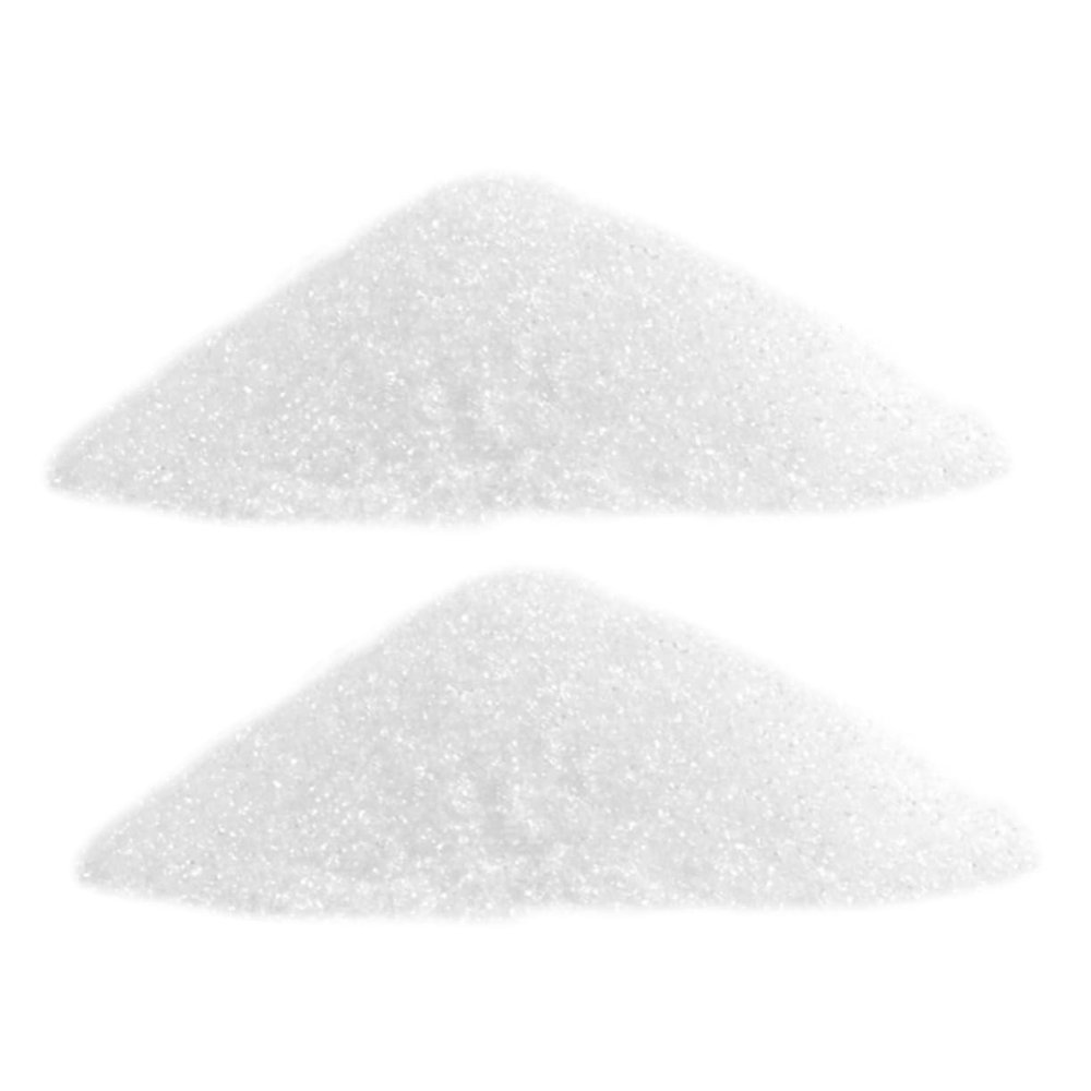 HANABASS 2 Pack Artificial White Sugar Granulated Decor Faux Sugar for Cake and Dessert Crafting Total for Realistic Food Decoration and Long Term Display