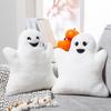 11 3/4" x 13 3/4" Halloween Fuzzy Polyester Ghost Pillows Set - 2 Piece view 1