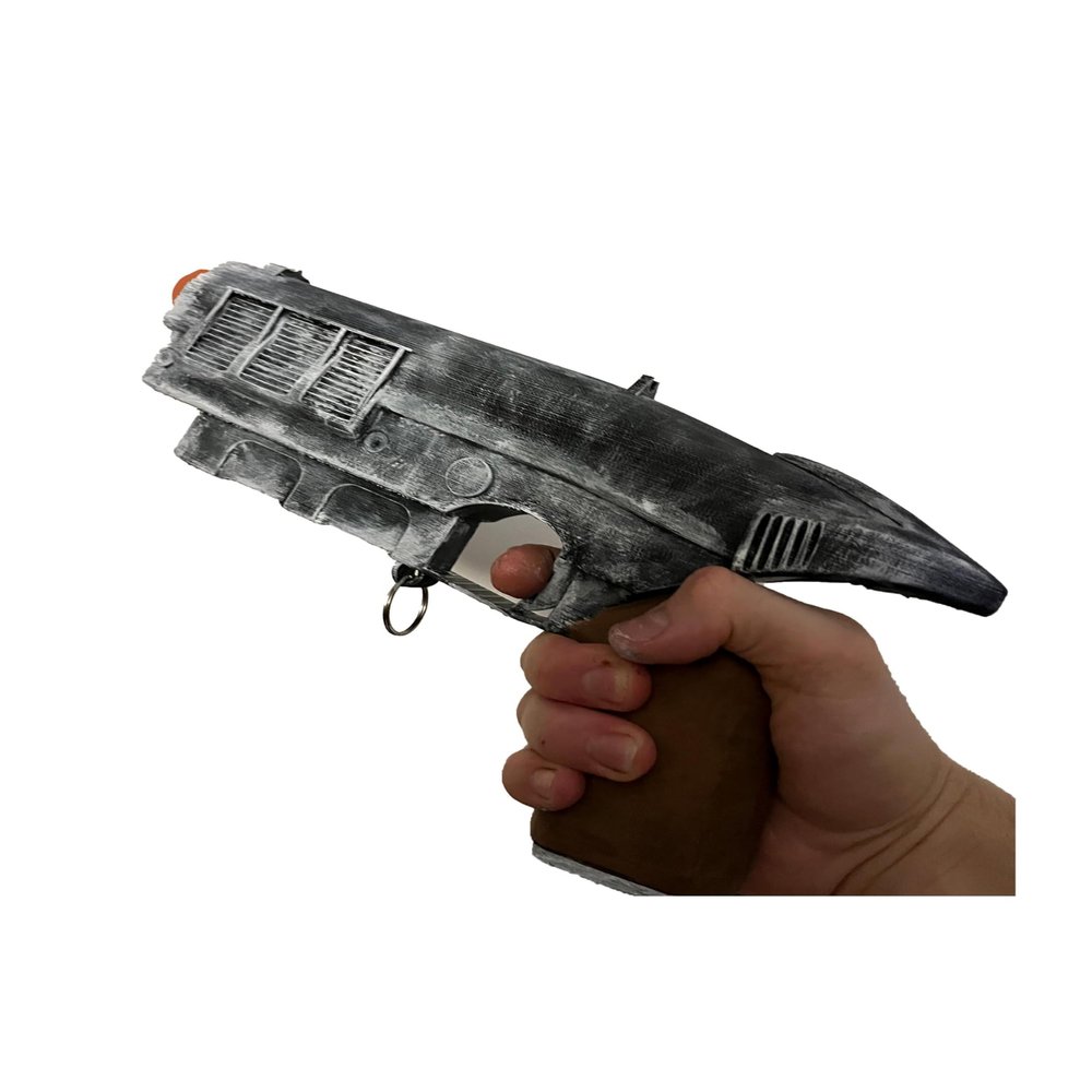 12.7mm Lil Devil Heavy Pistol Replica  Sci-Fi Hand Cannon Prop | Compact Wasteland Display Weapon (Lil' Devil Painted)