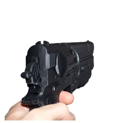 10mm Tactical Sidearm Replica  Compact Sci-Fi Pistol Prop | Post-Apocalyptic Display Weapon (Black and Unpainted)