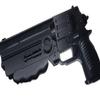 10mm Tactical Sidearm Replica  Compact Sci-Fi Pistol Prop | Post-Apocalyptic Display Weapon (Black and Unpainted) view 2